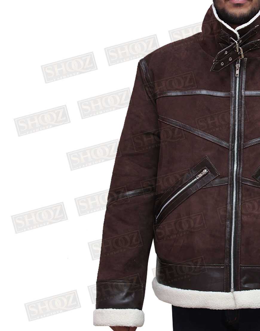 Power 50 Cent Shearling Brown Jacket